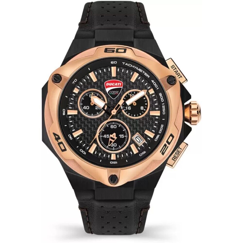 Ducati Black Leather Watch - Beyzy Store - Ducati