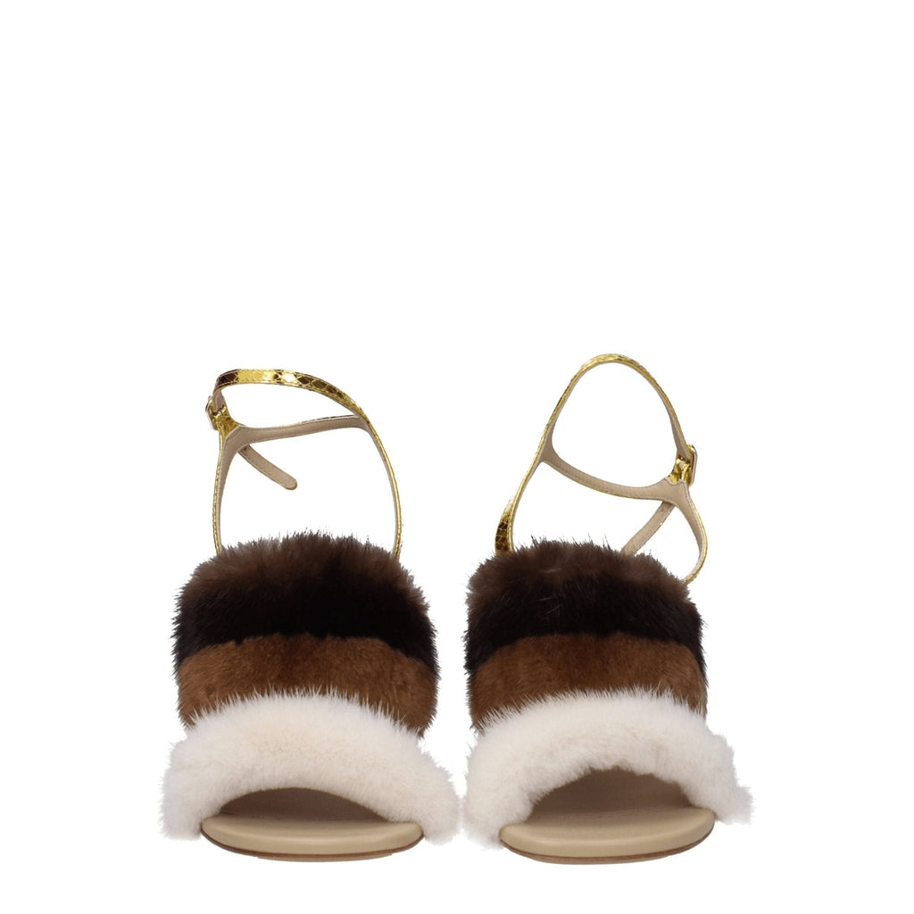 Fendi Brown Mink Strap - Ons Sandals - Beyzy Store - Fendi