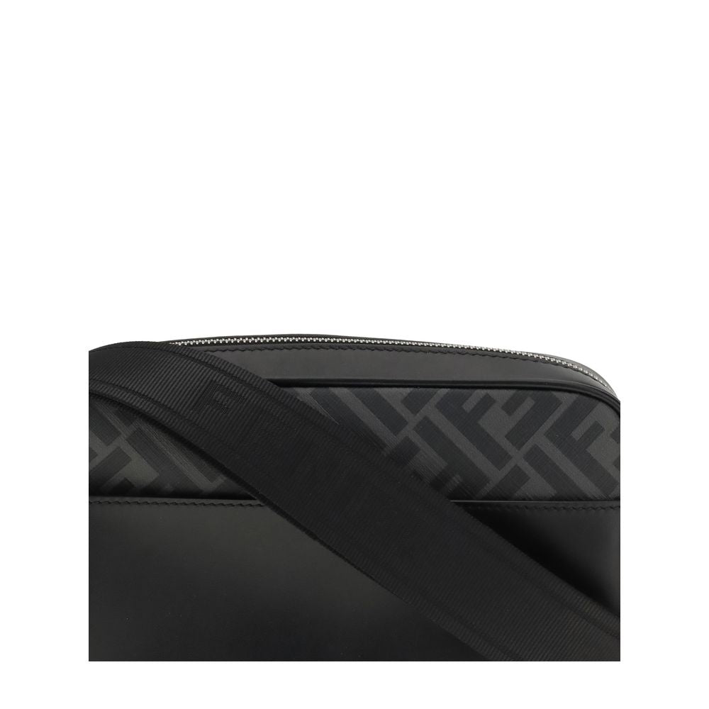 Fendi FF leather and canvas Shoulder Bag - Beyzy Store - Fendi