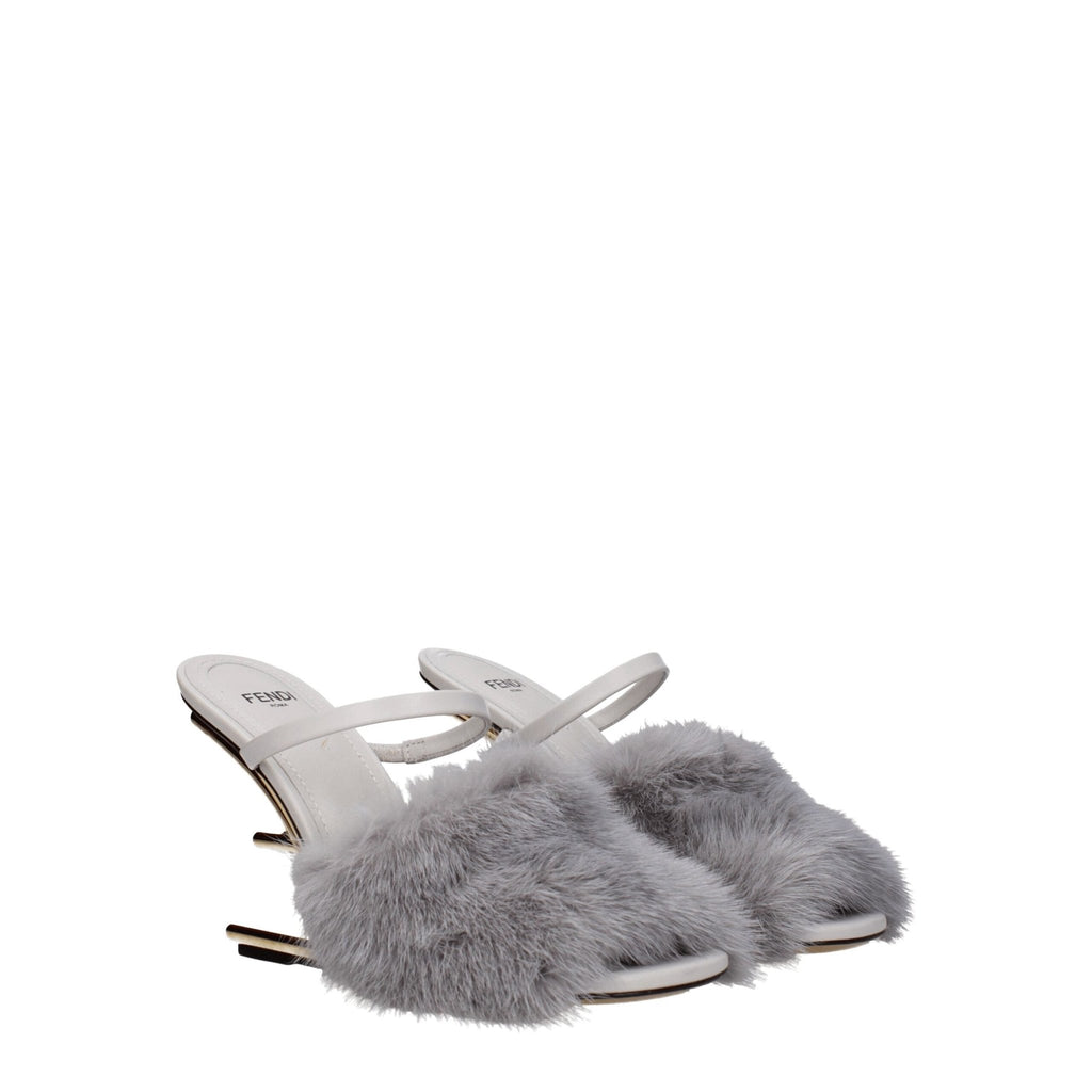 Fendi Gray Mink Sandal - Beyzy Store - Fendi