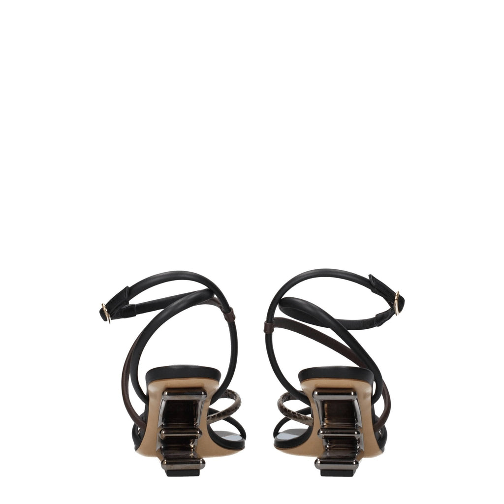 Fendi Multicolor Leather Sandal - Beyzy Store - Fendi