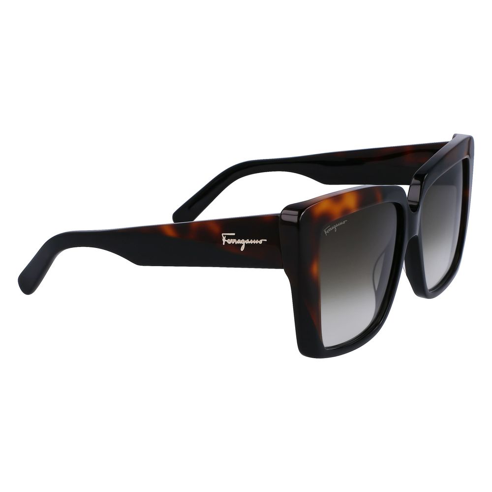 Ferragamo Black Acetate Sunglasses - Beyzy Store - Ferragamo
