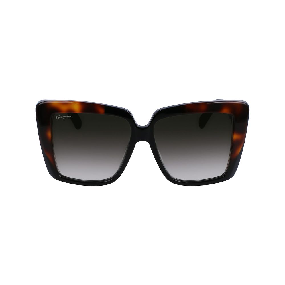 Ferragamo Black Acetate Sunglasses - Beyzy Store - Ferragamo