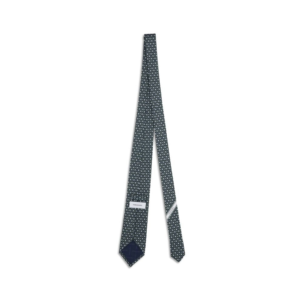 Ferragamo Tortoise print silk Tie - Beyzy Store - Ferragamo
