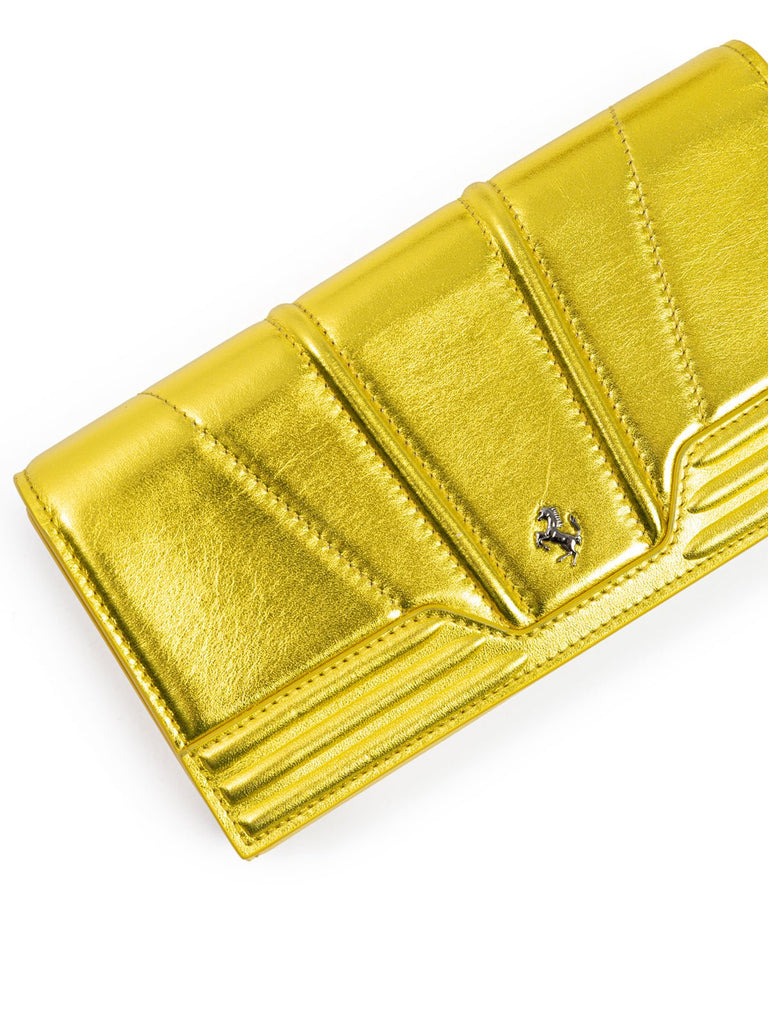 Ferrari Metal Yellow GT patent leather purse - Beyzy Store - Ferrari