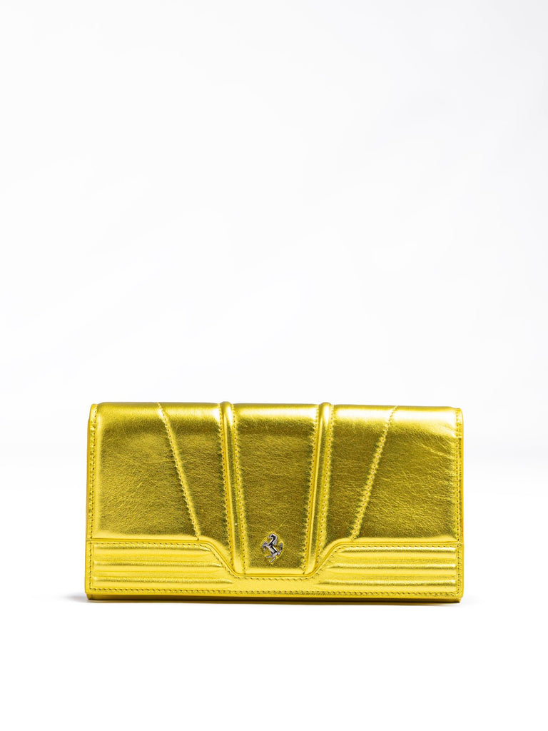 Ferrari Metal Yellow GT patent leather purse - Beyzy Store - Ferrari