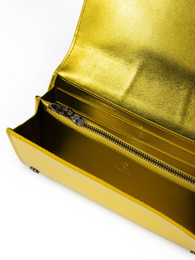 Ferrari Metal Yellow GT patent leather purse - Beyzy Store - Ferrari