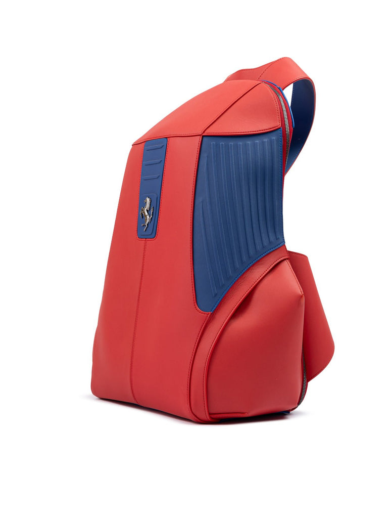 Ferrari Red Leather Technical Backpack - Beyzy Store - Ferrari