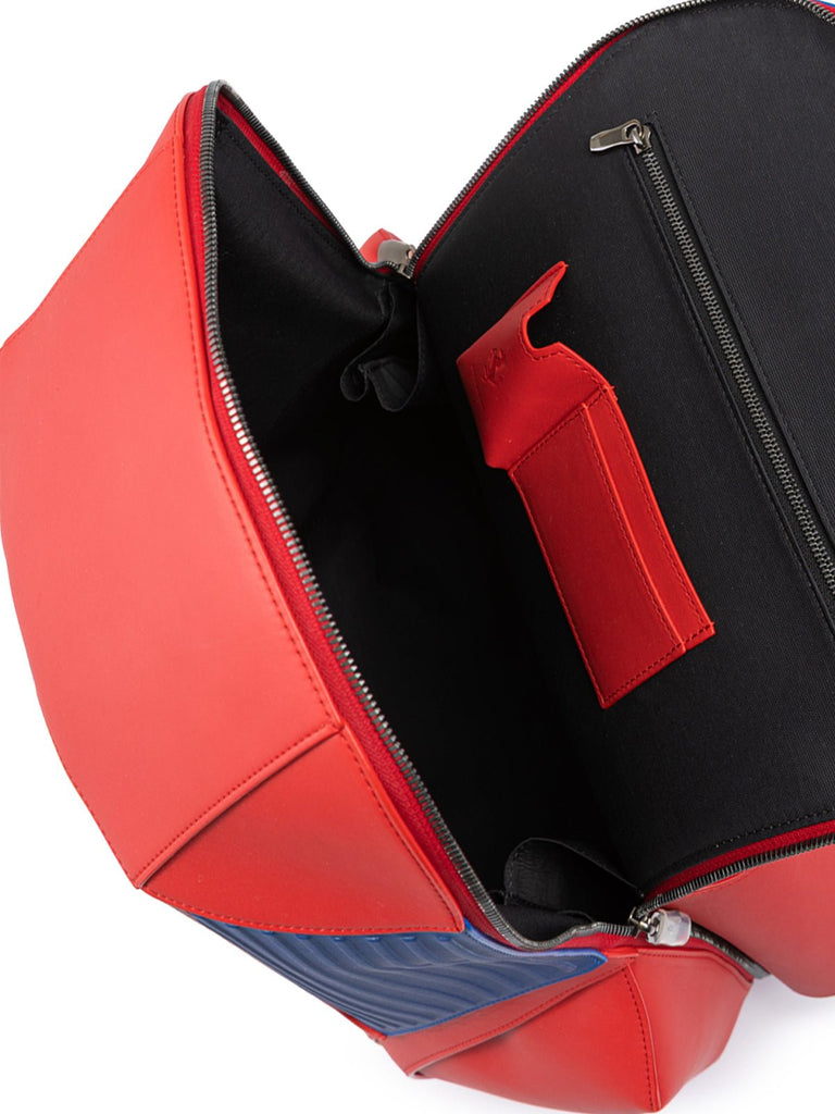 Ferrari Red Leather Technical Backpack - Beyzy Store - Ferrari
