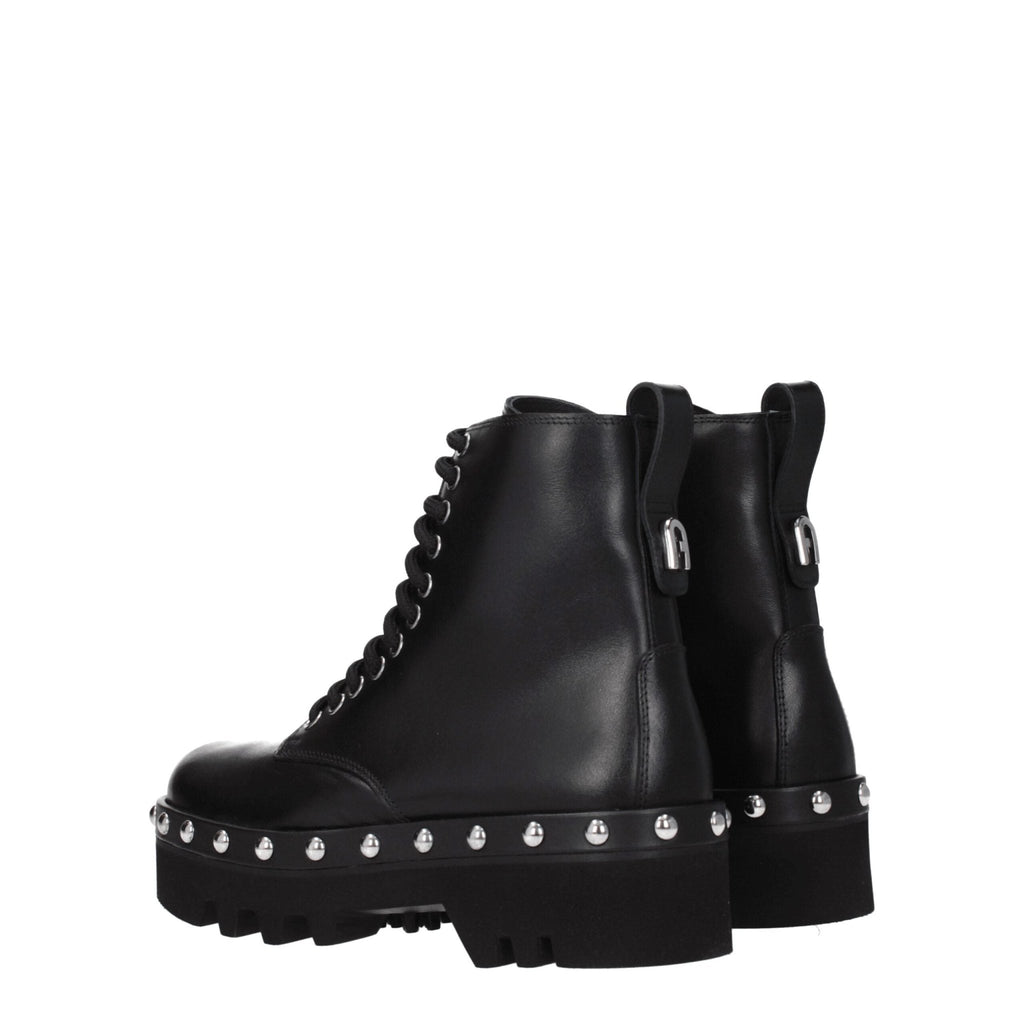Furla Black Leather Ankle - Beyzy Store - Furla