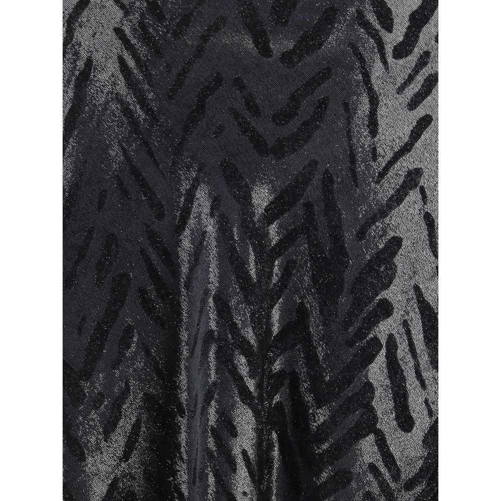 Giorgio Armani Velvet Shawl with fringes - Beyzy Store - Giorgio Armani