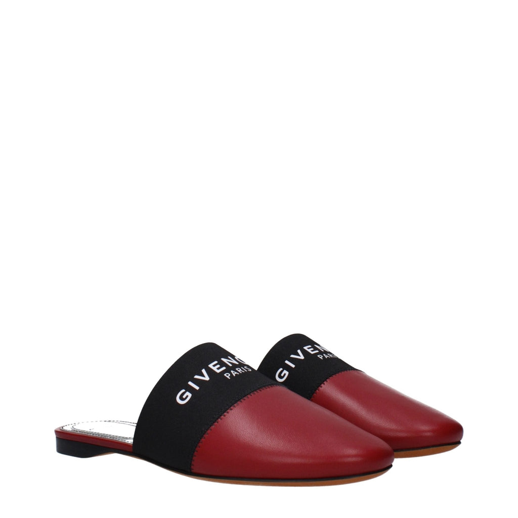 Givenchy Red Leather Slipper - Beyzy Store - Givenchy