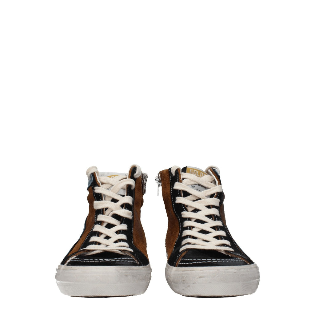 Golden Goose Brown Leather Sneakers - Beyzy Store - Golden Goose