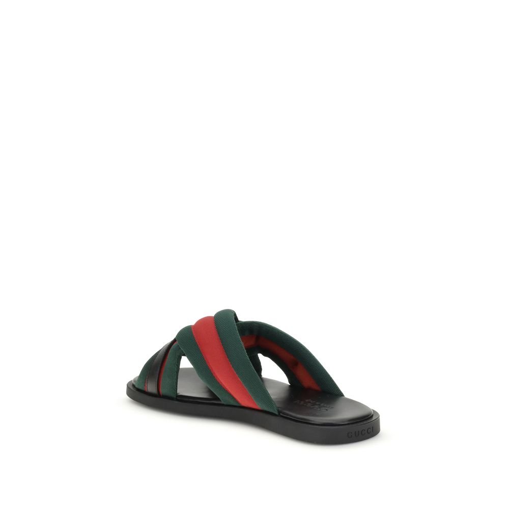 Gucci Web Sandals with Interlocking GG - Beyzy Store - Gucci