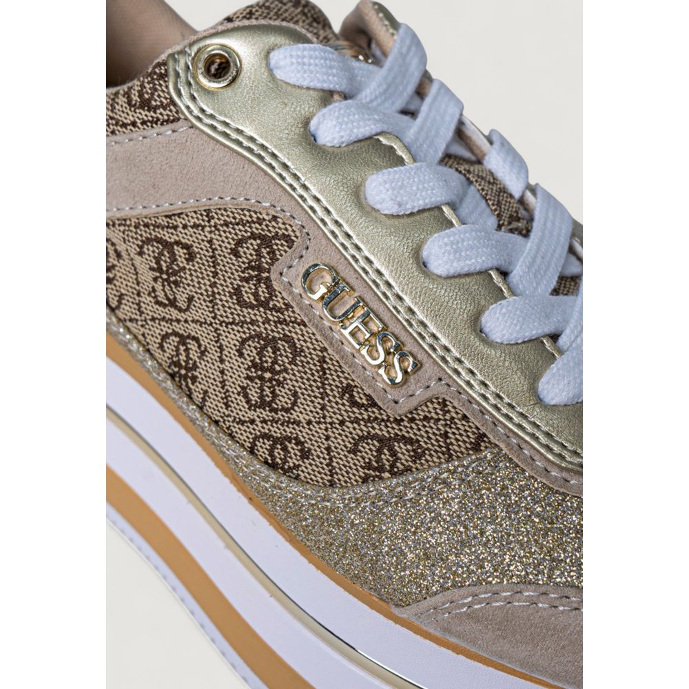 Guess Beige Polyester Sneaker - Beyzy Store - Guess