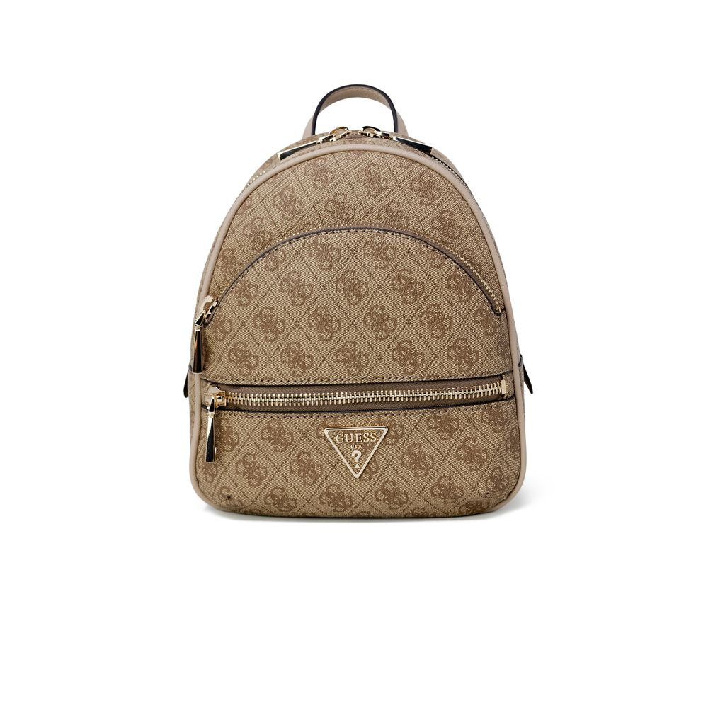 Guess Beige Polyethylene Backpack - Beyzy Store - Guess