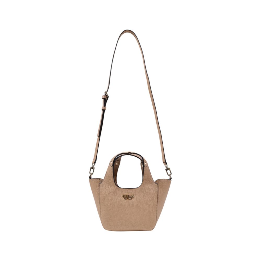 Guess Beige Polyethylene Handbag - Beyzy Store - Guess