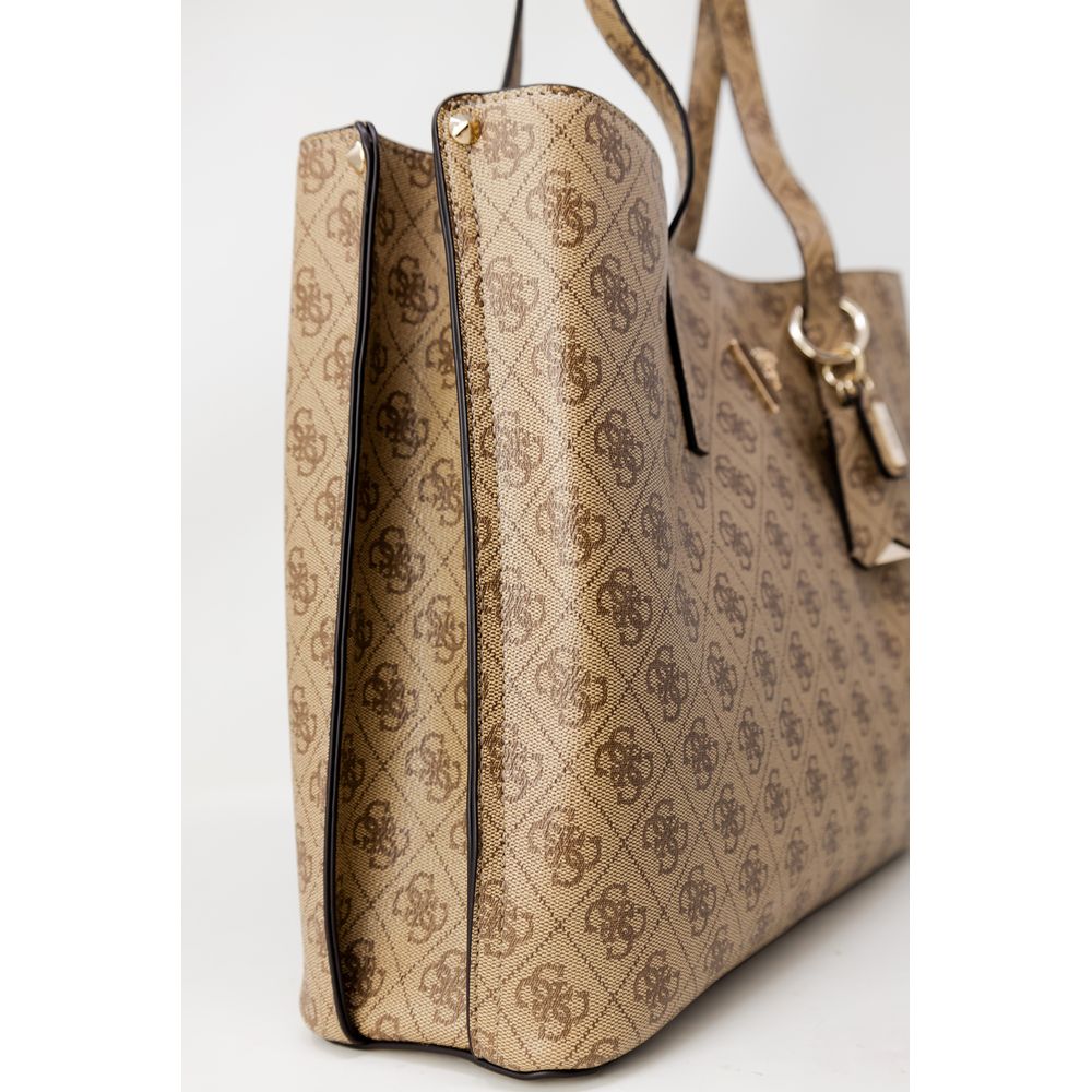 Guess Beige Polyethylene Handbag - Beyzy Store - Guess