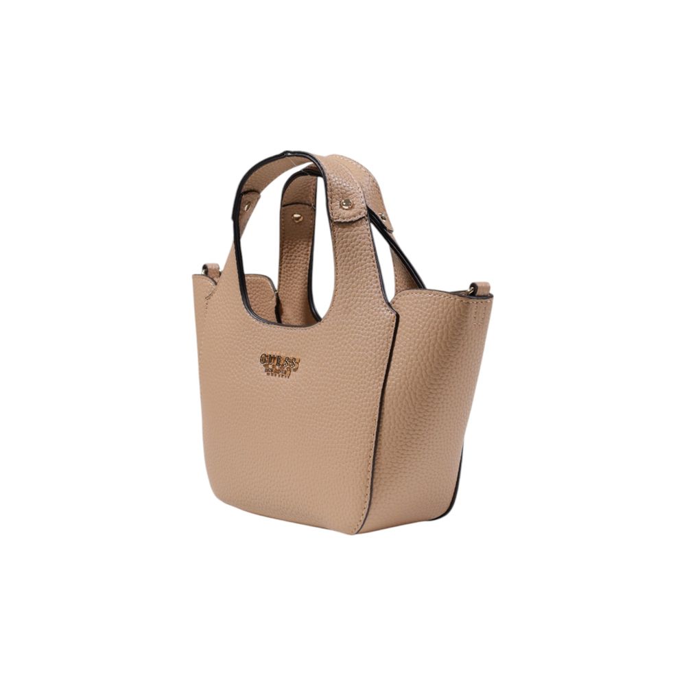 Guess Beige Polyethylene Handbag - Beyzy Store - Guess