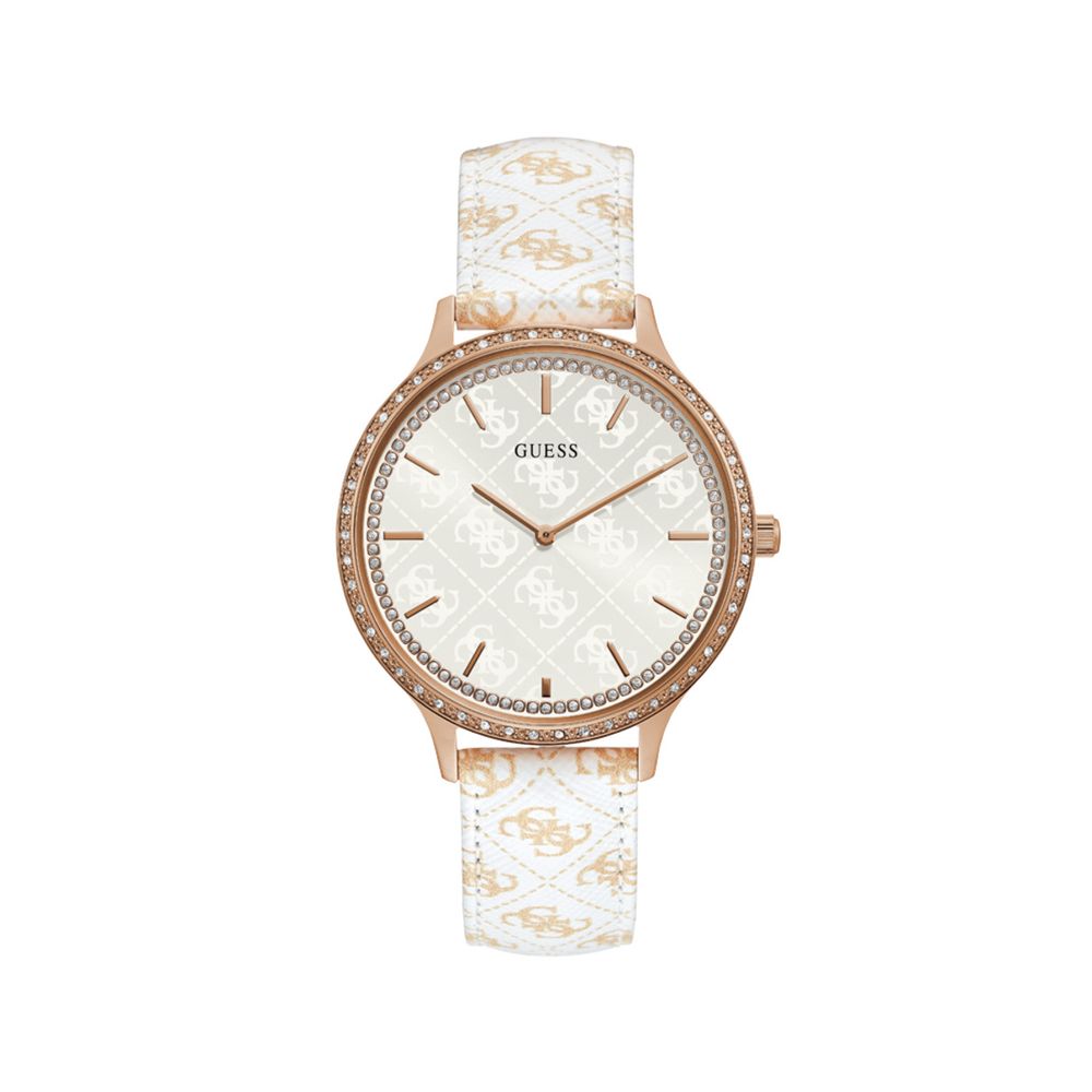 Guess White Leather Watch - Beyzy Store - Guess