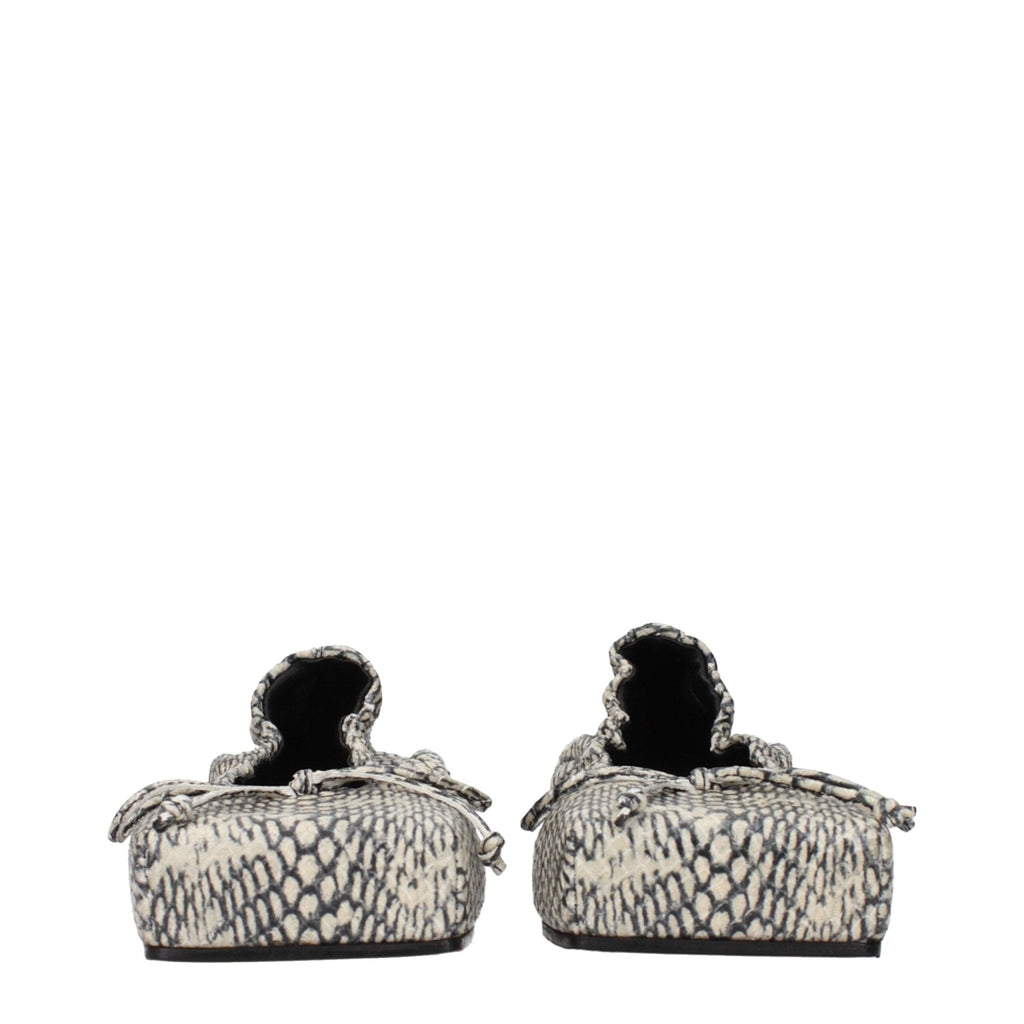 Jacquemus Beige Leather Ballet Flats - Beyzy Store - Jacquemus