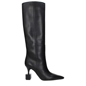 Jacquemus Black Leather Boot - Beyzy Store - Jacquemus