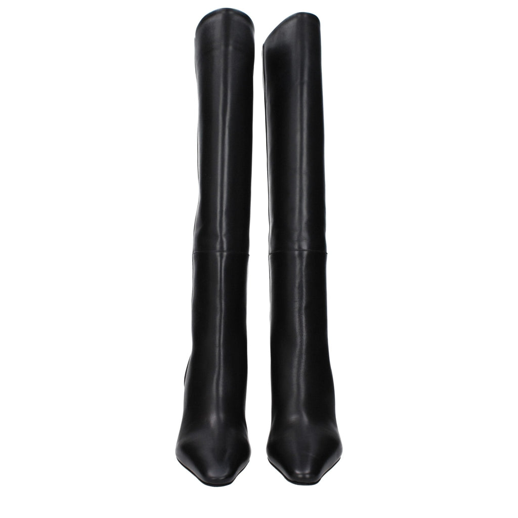 Jacquemus Black Leather Boot - Beyzy Store - Jacquemus
