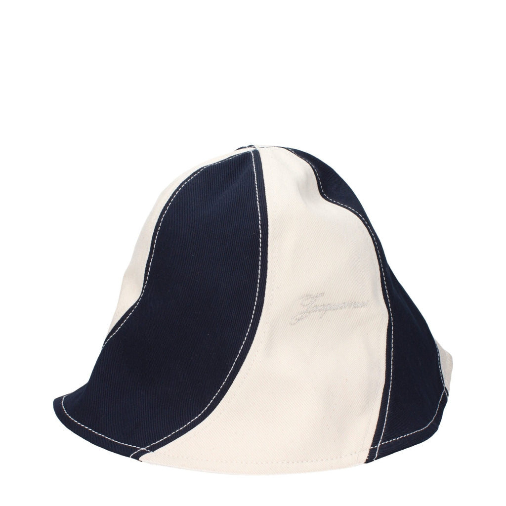Jacquemus Blue Cotton Bucket Hats - Beyzy Store - Jacquemus