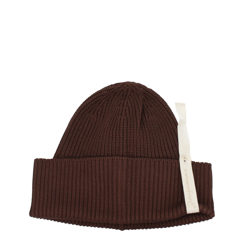 Jacquemus Brown Cotton Beanie - Beyzy Store - Jacquemus