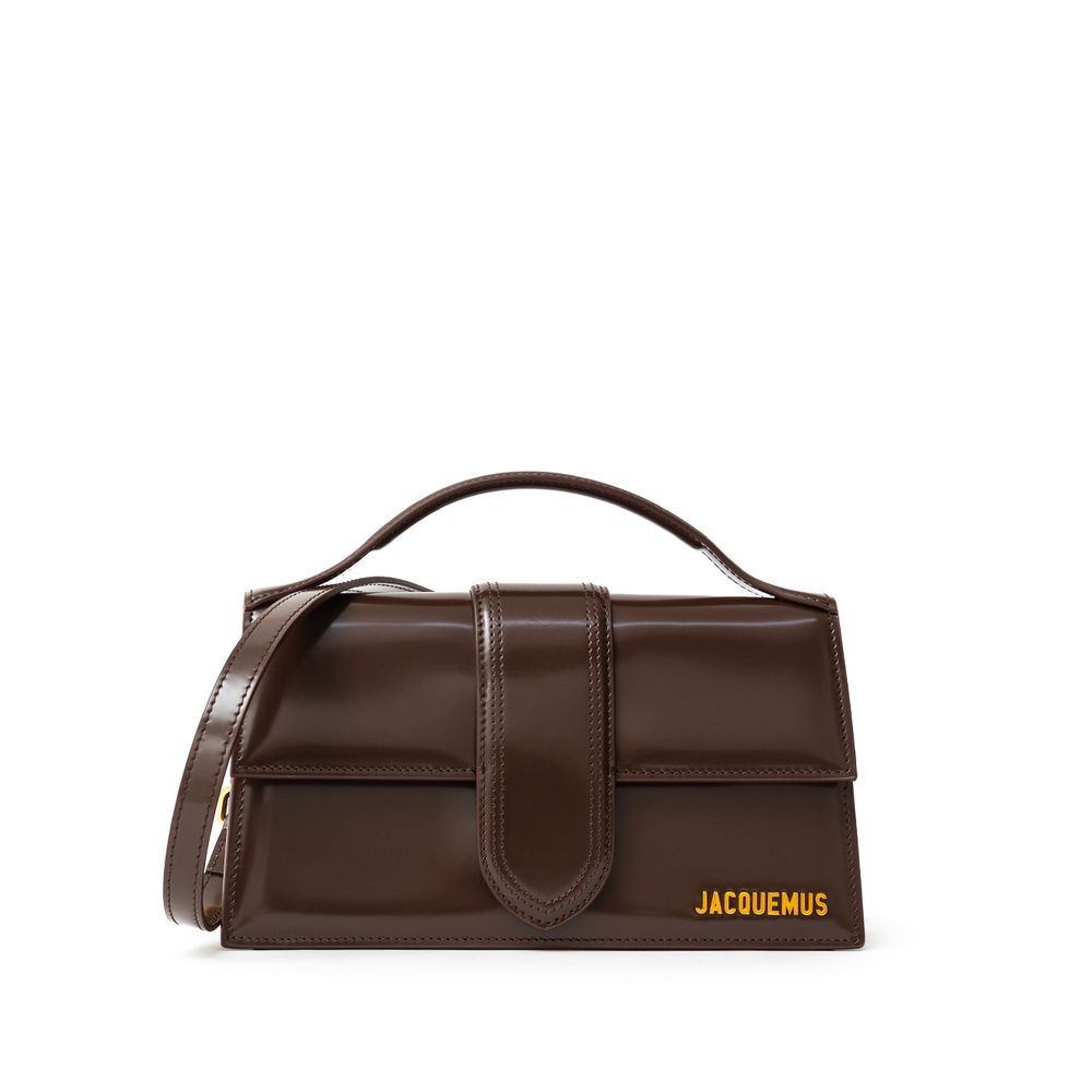 Jacquemus Brown Leather Le Grand Bambino Handbag - Beyzy Store - Jacquemus