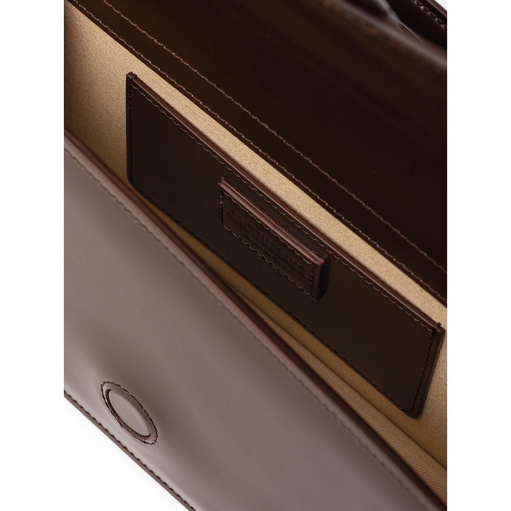 Jacquemus Brown Leather Le Grand Bambino Handbag - Beyzy Store - Jacquemus