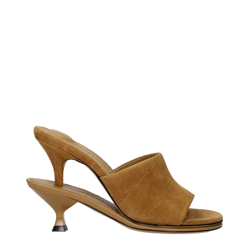 Jacquemus Brown Leather Stiletto Heels Sandals - Beyzy Store - Jacquemus