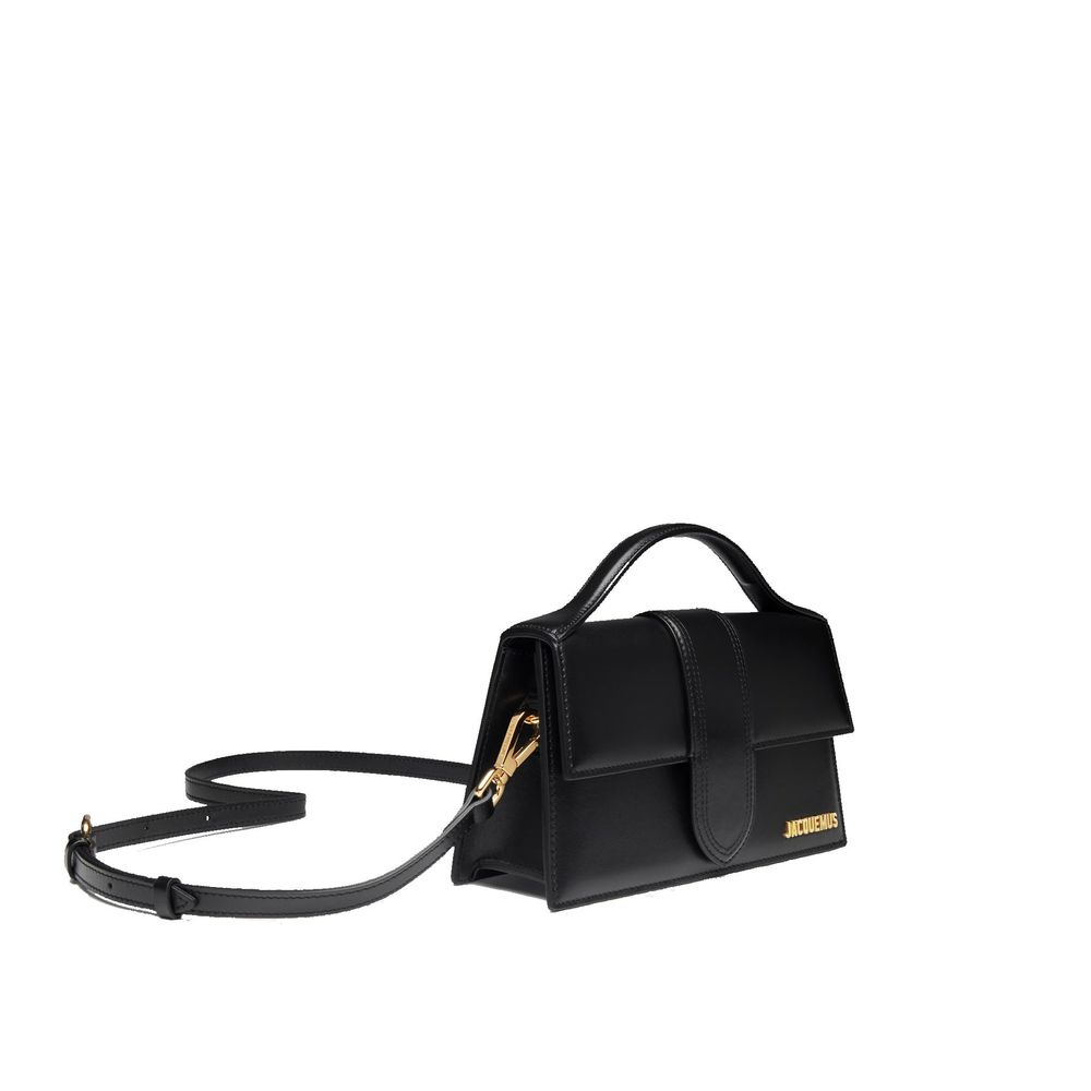 Jacquemus Le Grand Bambino Leather Bag - Gold Logo - Beyzy Store - Jacquemus