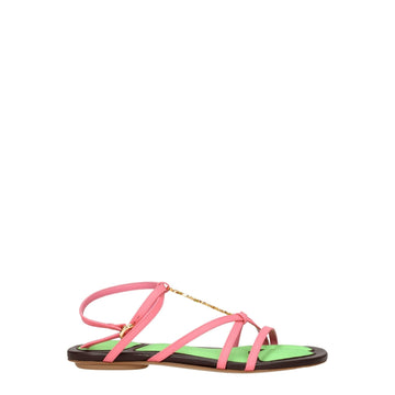 Jacquemus Pink Leather Sandal - Beyzy Store - Jacquemus