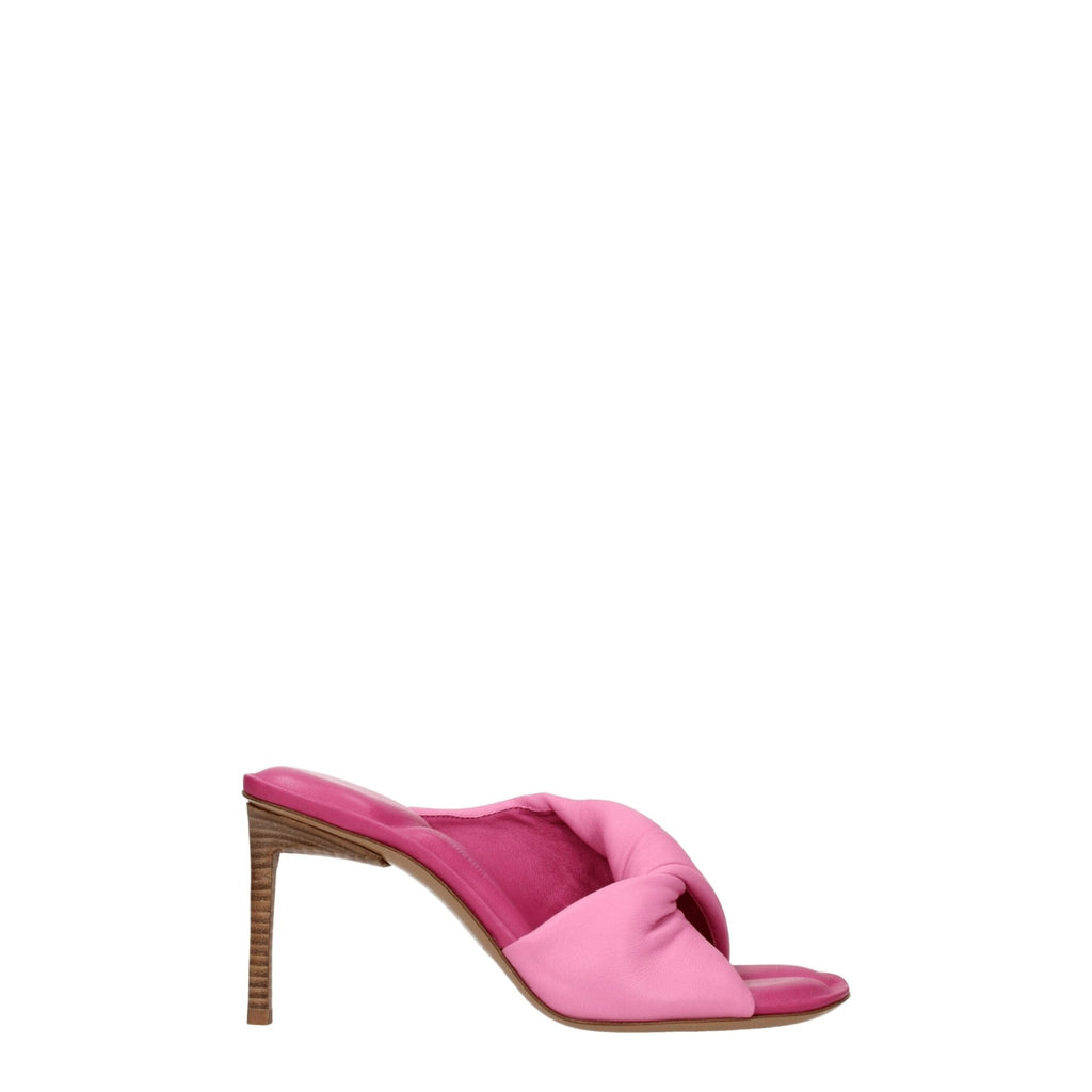 Jacquemus Pink Leather Sandal - Beyzy Store - Jacquemus