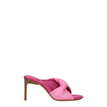 Jacquemus Pink Leather Sandal - Beyzy Store - Jacquemus