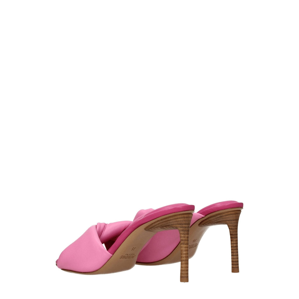 Jacquemus Pink Leather Sandal - Beyzy Store - Jacquemus