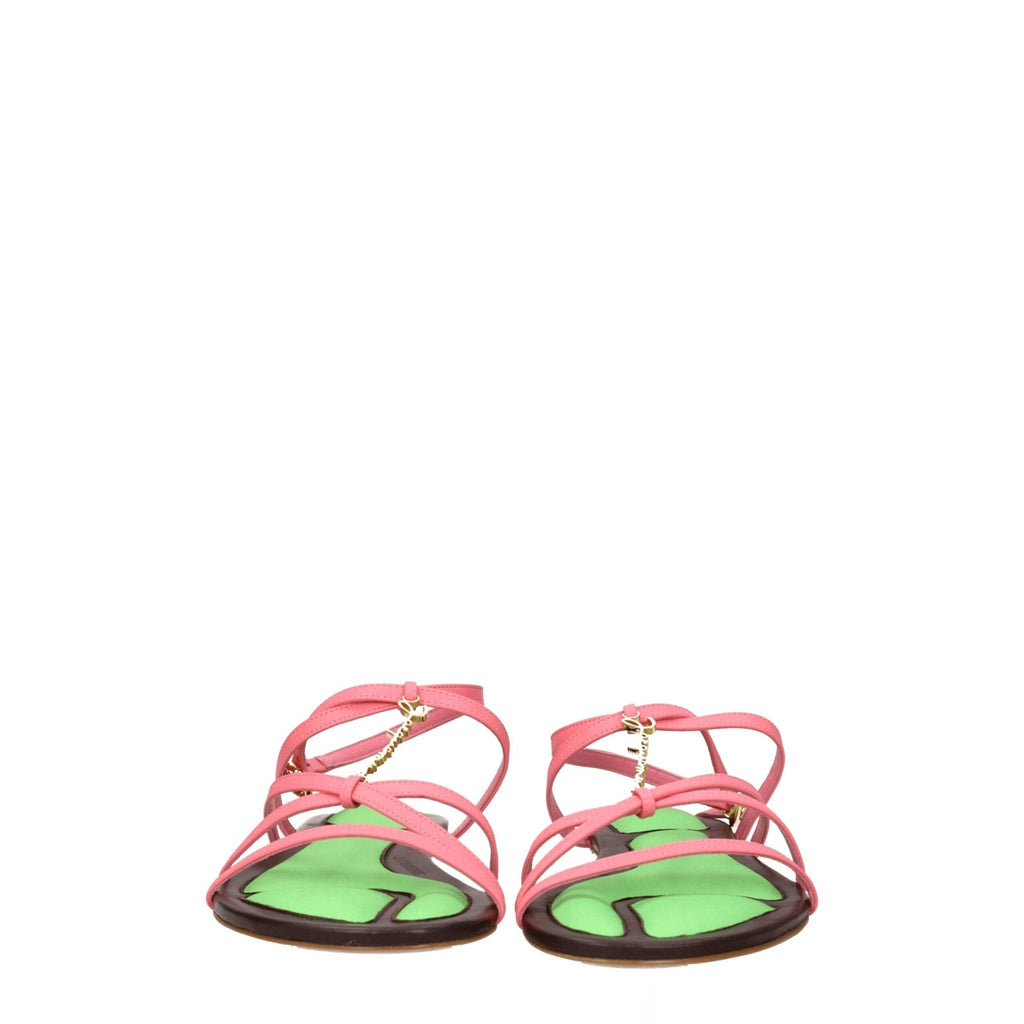 Jacquemus Pink Leather Sandal - Beyzy Store - Jacquemus