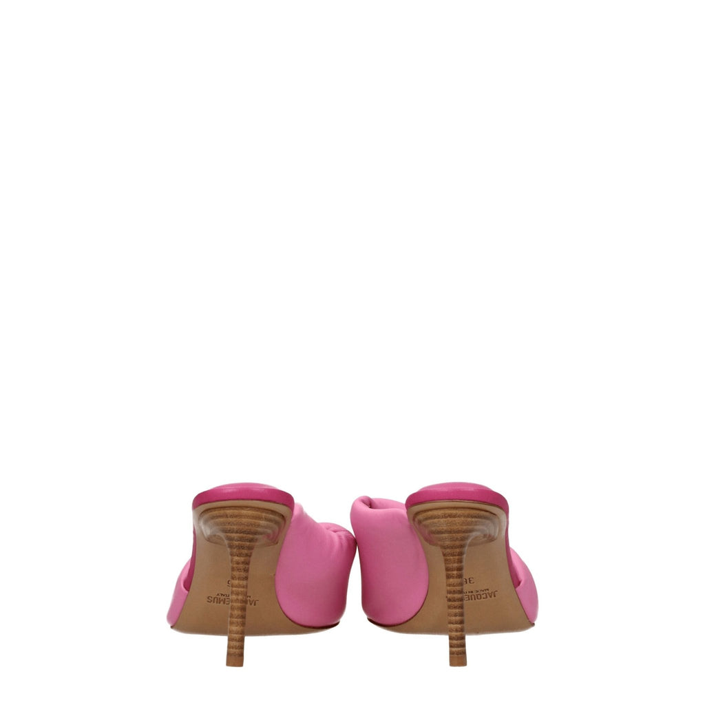 Jacquemus Pink Leather Sandal - Beyzy Store - Jacquemus