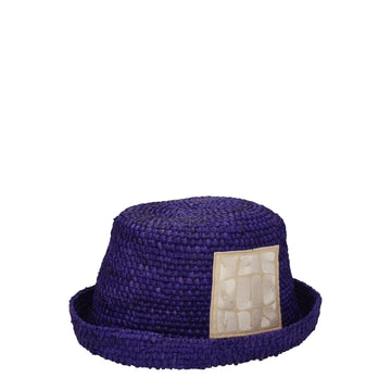 Jacquemus Purple Raffia Hat - Beyzy Store - Jacquemus
