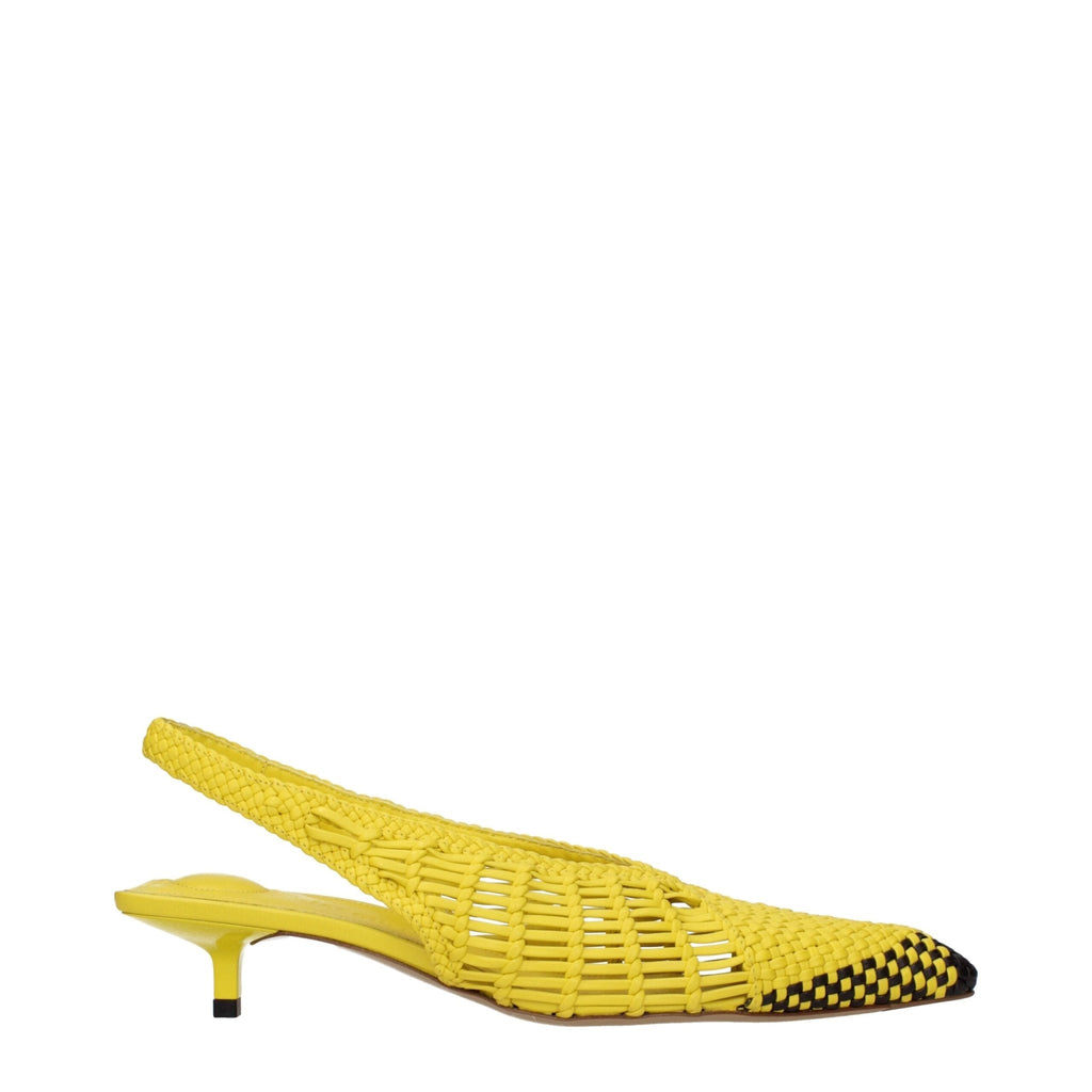 Jacquemus Yellow Leather Sandals - Beyzy Store - Jacquemus