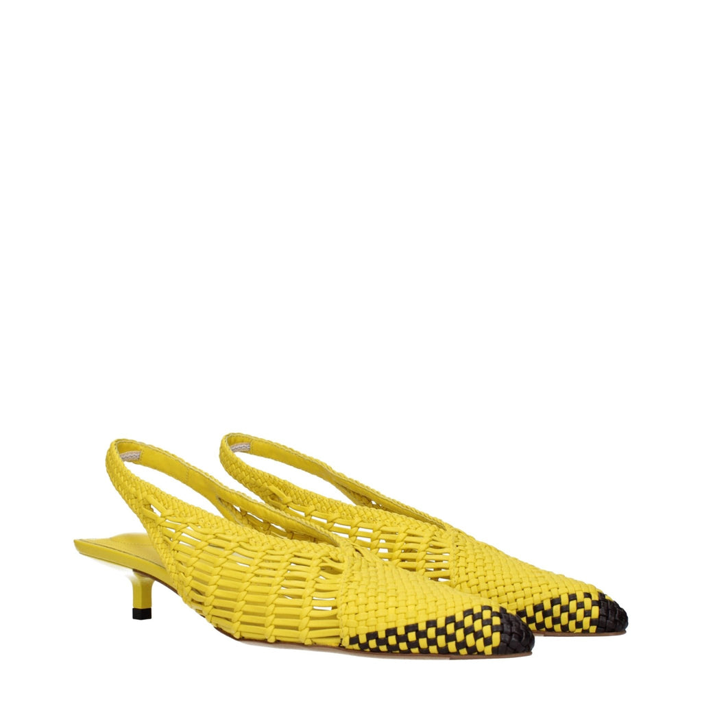 Jacquemus Yellow Leather Sandals - Beyzy Store - Jacquemus