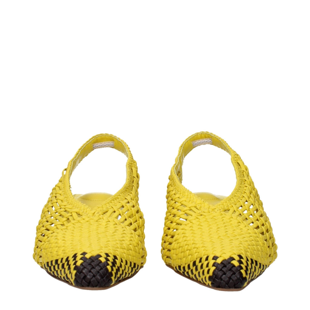 Jacquemus Yellow Leather Sandals - Beyzy Store - Jacquemus