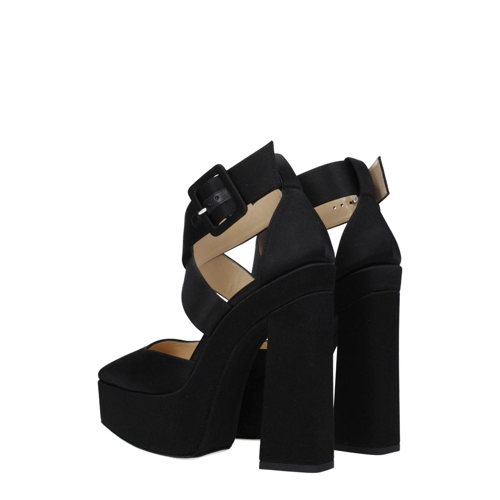 Jimmy Choo Black Satin Sandal - Beyzy Store - Jimmy Choo