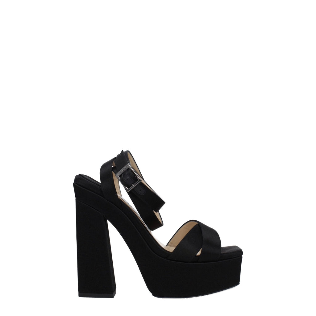 Jimmy Choo Black Satin Sandal - Beyzy Store - Jimmy Choo