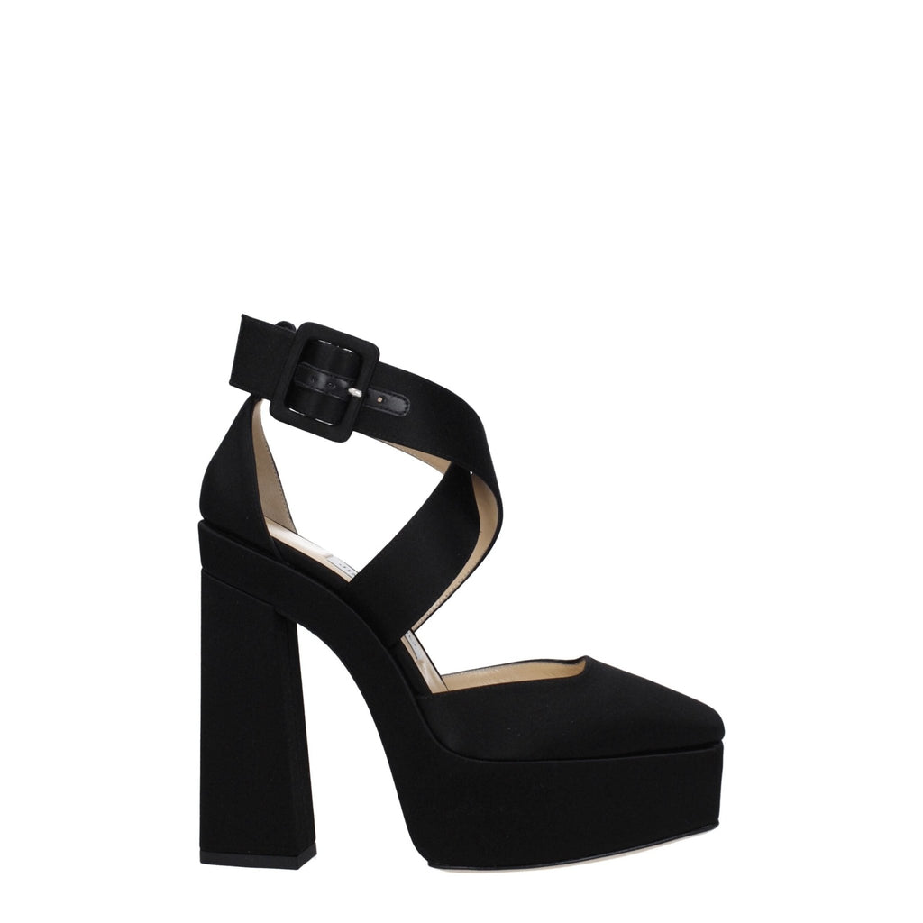 Jimmy Choo Black Satin Sandal - Beyzy Store - Jimmy Choo
