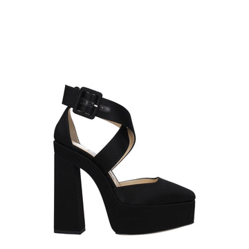 Jimmy Choo Black Satin Sandal - Beyzy Store - Jimmy Choo
