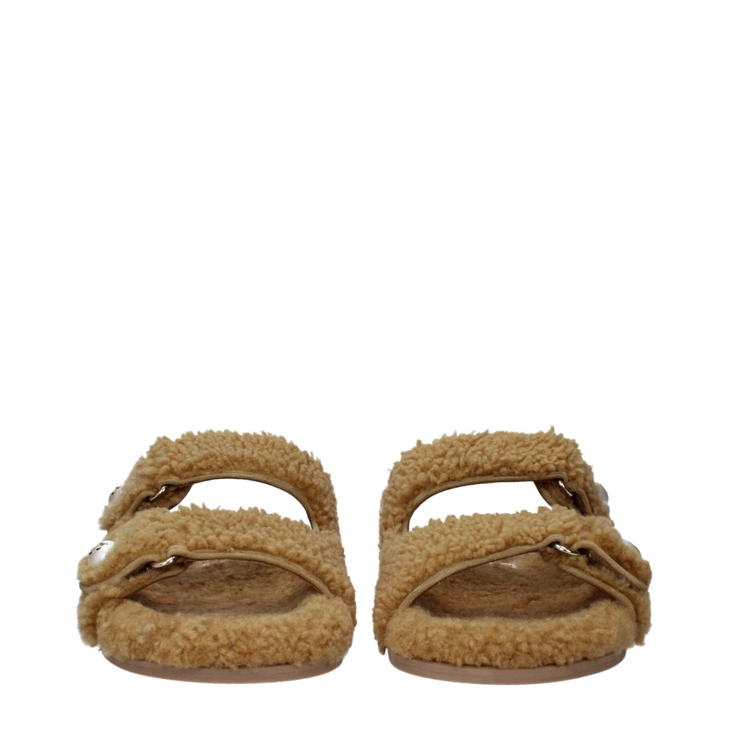 Jimmy Choo Brown Fabric Slipper - Beyzy Store - Jimmy Choo