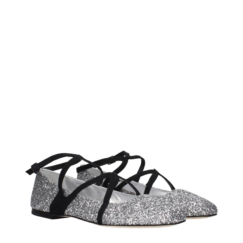 Jimmy Choo Gray Plastic Ballet Flats - Beyzy Store - Jimmy Choo