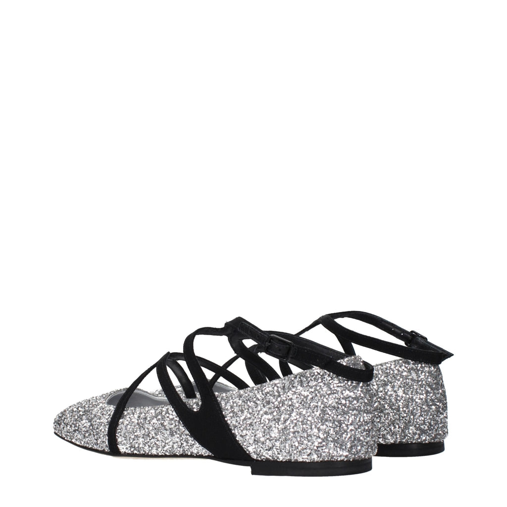 Jimmy Choo Gray Plastic Ballet Flats - Beyzy Store - Jimmy Choo